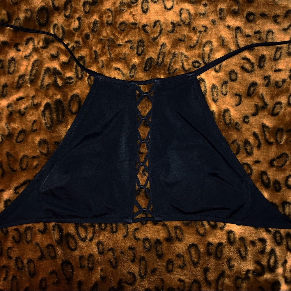 Pink bathing suit top